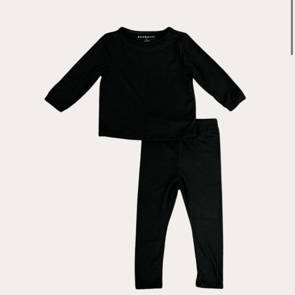 MASONgrey mini / Black matching hunter set / 9-12 months
